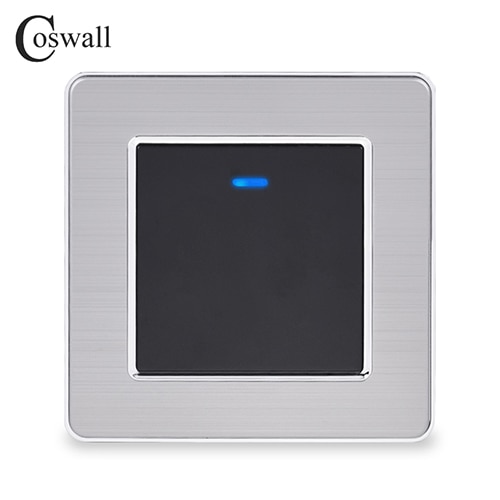 

Настенный выключатель Coswall черный золото