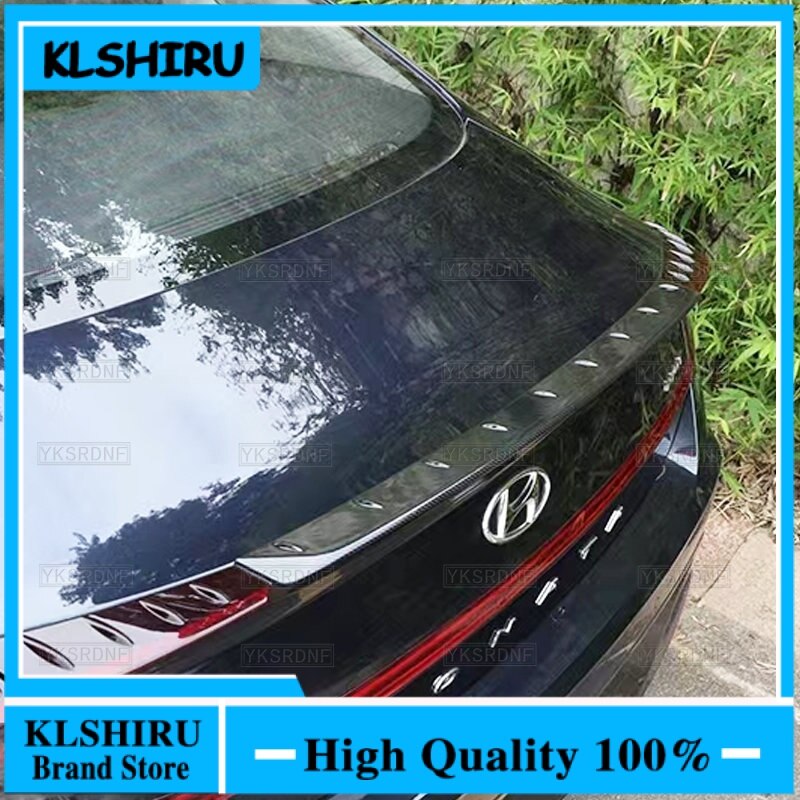 

FOR Auto Spoiler Accessories Hyundai NEW Sonata DN8 2019 2020 2021 ABS Material Car Trunk Rear Lip WING Tail FIN Refit Sonata 10