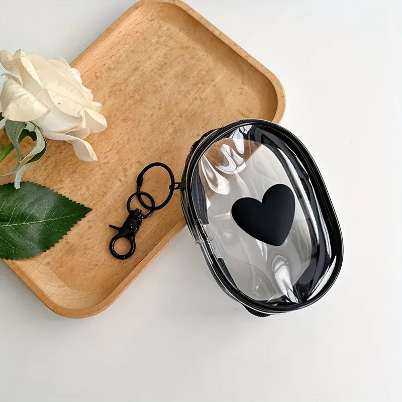 

Прозрачные косметички 3D Love Heart из силикона