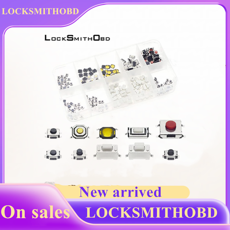 

Кнопочные переключатели LOCKSMITHOBD, 250 шт