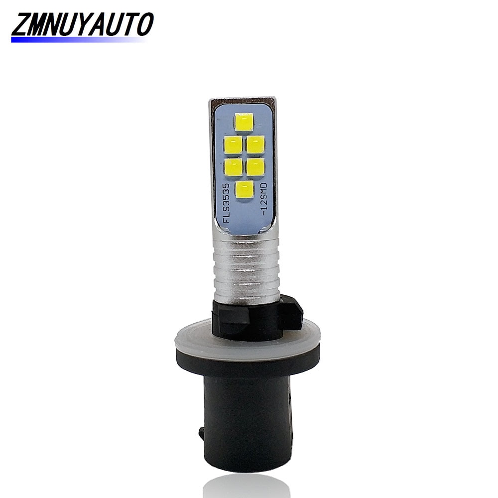 

880 889 H27W Светодиодные лампы Автомобильные противотуманные фары 12SMD 3535 H27 H27W/1 Авто DRL Дневные ходовые огни 6000 К Белый 12 В
