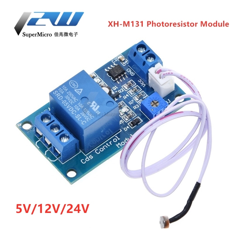 

XH-M131 DC 5V / 12V /24V переключатель управления светом реле фоторезистора модуль датчика обнаружения 10A модуль автоматического управления яркостью