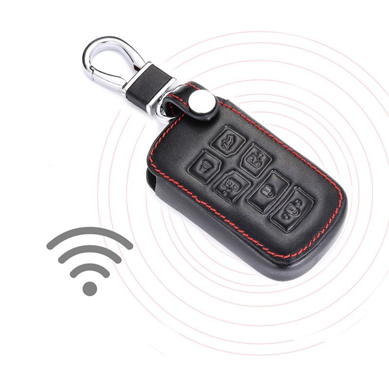 

Кожаный чехол для автомобильных ключей, для Toyota Sienna 2012, 2014, 2016, Tacoma Smart Keyless чехол дистанционного брелока, защитный чехол-брелок