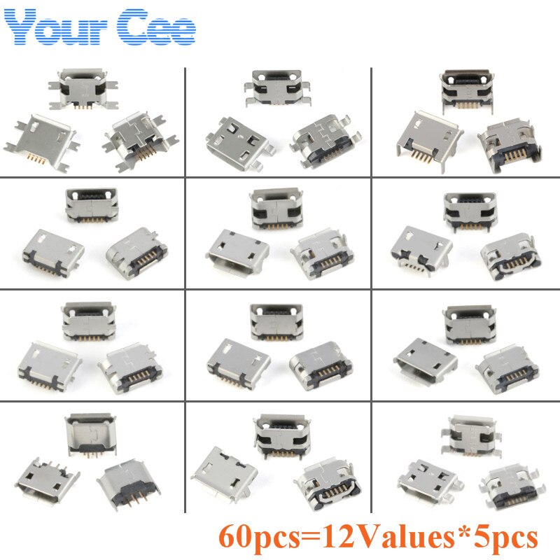 

Разъемы Micro USB Type B female Your Cee
