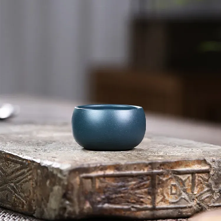 

2 шт., фиолетовые глиняные чашки JINGDE TEA SET