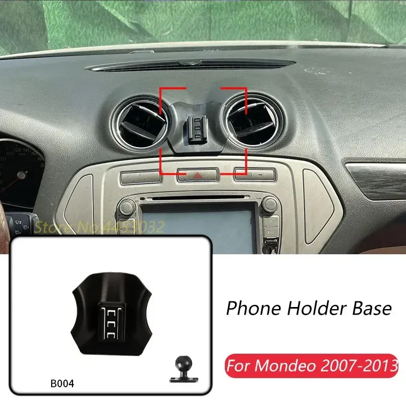 

Основание автомобильного держателя телефона для Ford Mondeo Fusion MK4 2007-2013, фиксированная основа для выпуска воздуха без кронштейна, аксессуары, диаметр 17 мм