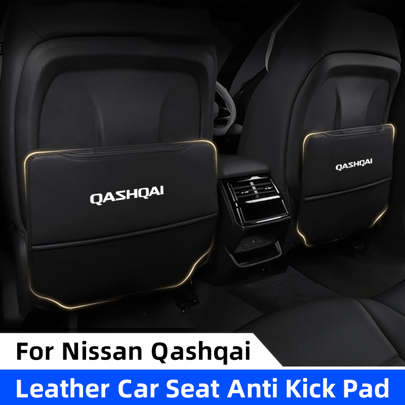 

Автомобильное сиденье, противоударный коврик для Nissan Qashqai J10 J11, кожаный защитный коврик на спинку сиденья автомобиля для детей, органайзер на заднее сиденье с защитой от царапин