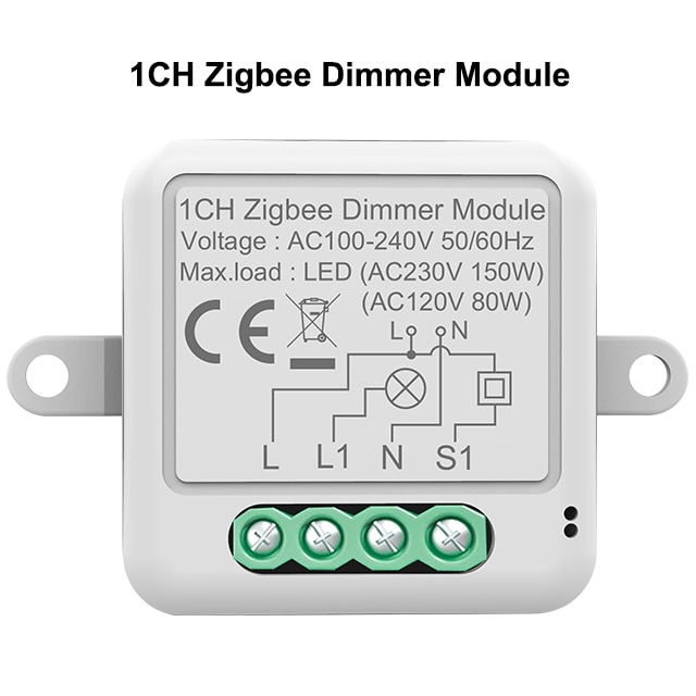

Беспроводной умный светильник Tuya Wi-Fi Zigbee, 10 А, 1/2 клавиши