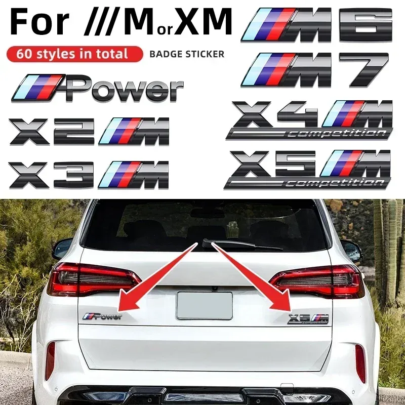 

3D ABS значок эмблемы заднего багажника автомобиля для BMW M Thunder Edition M1 M2 M3 M4 M5 M6 M7 X7M X2M X3M X4M X5M X6M логотип мощности COMPETITION