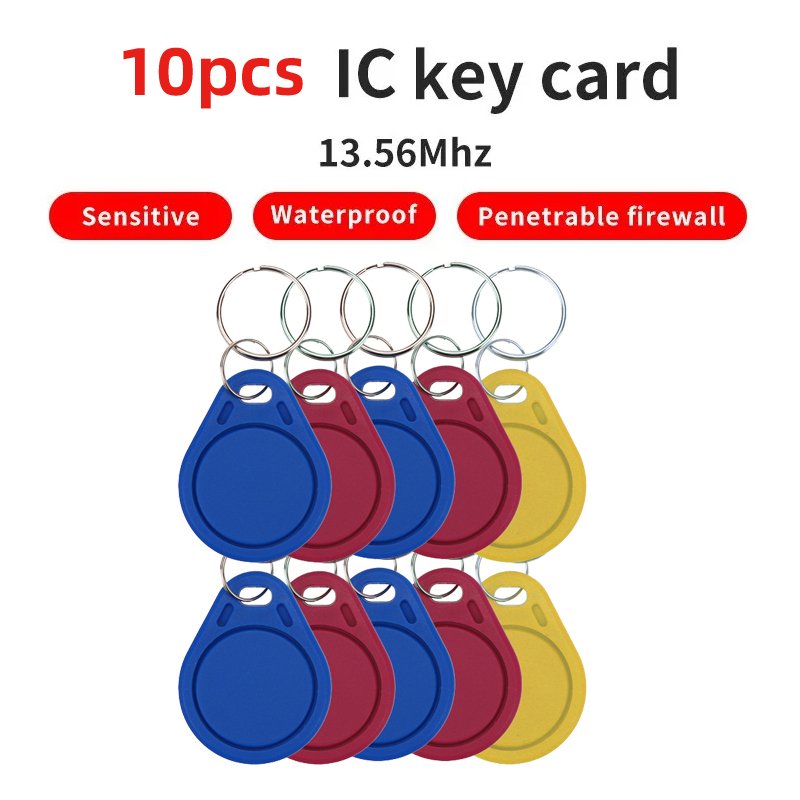 

5YOA 10/20 шт. RFID 13,56 МГц IC брелоки, считывание только бирок, контроль доступа, S50 токенов, справочная информация