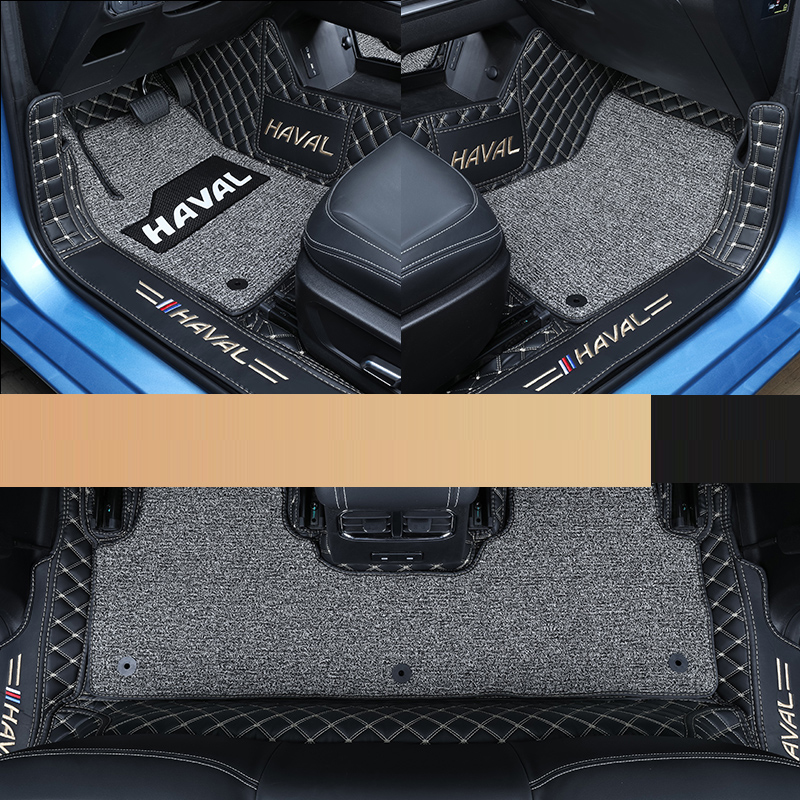 

Для Haval M6 2024 2023 2nd Gen M6 Plus коврики для стайлинга автомобиля, двухслойные накладки из искусственной кожи для ног, аксессуары для интерьера пола