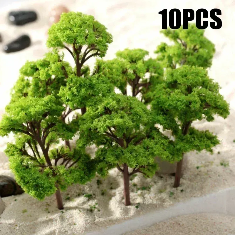 

Набор из 10 пластиковых деревьев Banyan Trees 12 см, масштаб HO OO