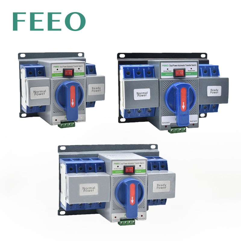 

FEEO Мини FTS-63 автоматический резервный переключатель
