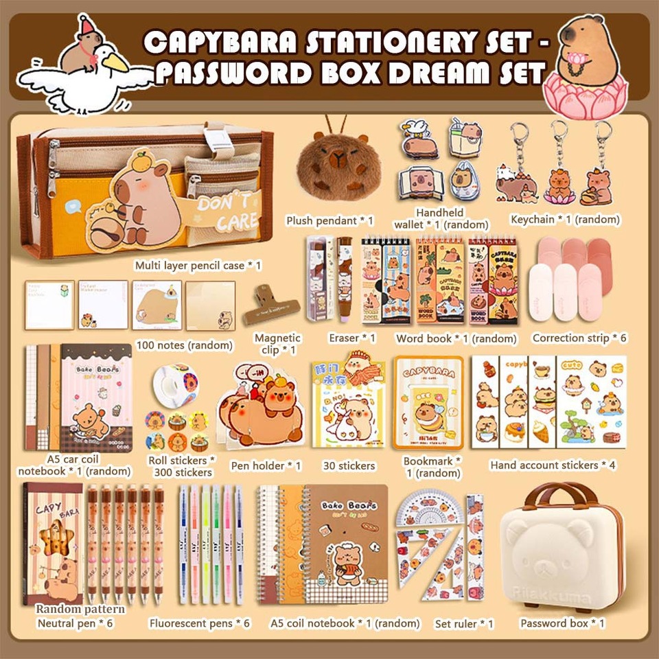 

Набор канцелярии Capybara Stationery Set