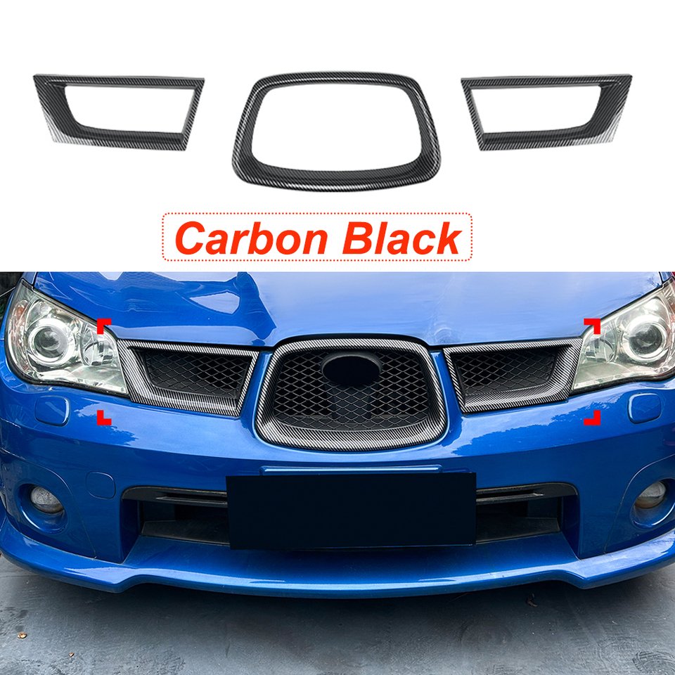 

Для Subaru Impreza WRX STI 9th 2006-2007 средняя решетка спойлер комплект автомобильных наклеек модификация глянцевый черный