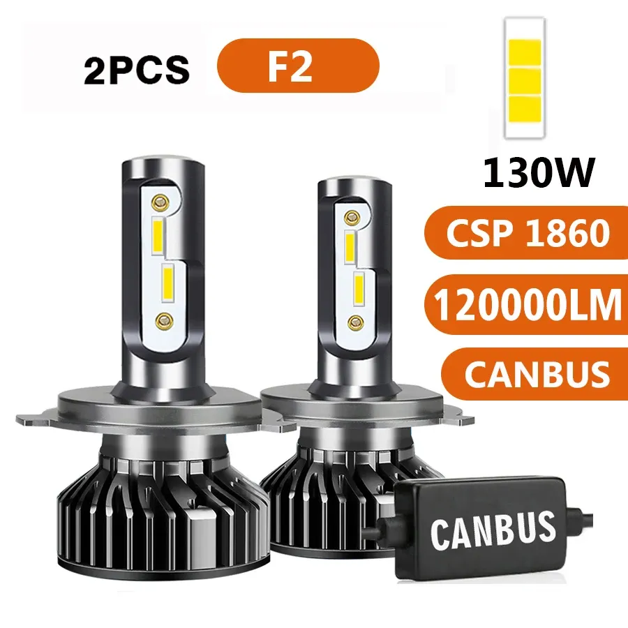 

PANDUK Автомобильные фары 130 лм 9005 Вт CSP H4 светодиодный H7 Canbus H1 H3 H8 H11 9006 3000 6000K Автомобильные фары головного света для автомобиля