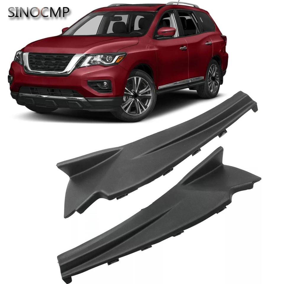 

2 шт./компл., удлинитель капота стеклоочистителя 66895-3KA0A 66894-3KA0A для Nissan для Nissan Pathfinder 2013-2020, замена автозапчастей