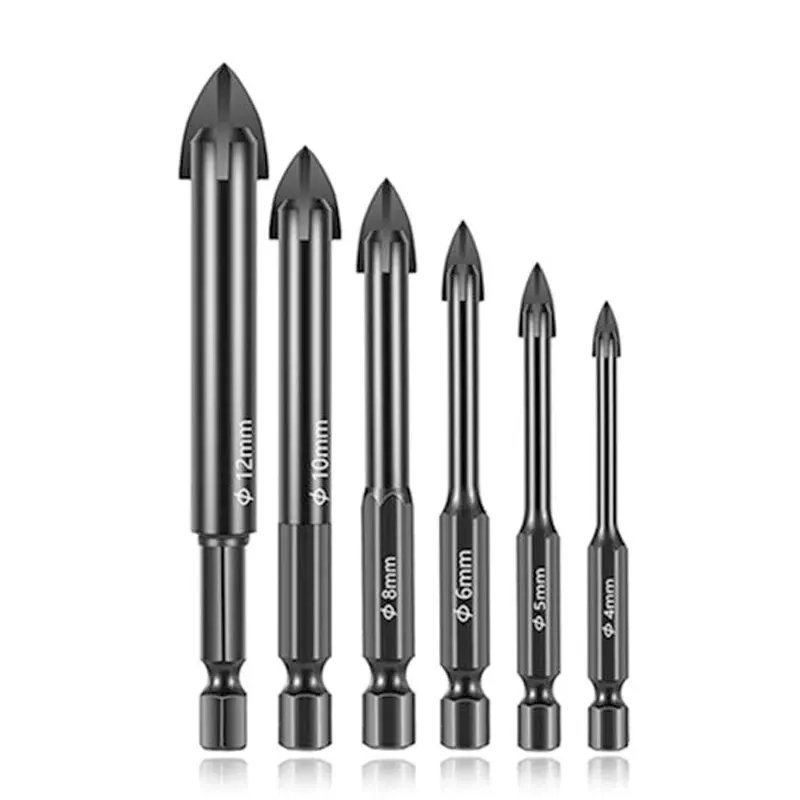 

GlassDrill цементированные карбидные сверла 6 шт.