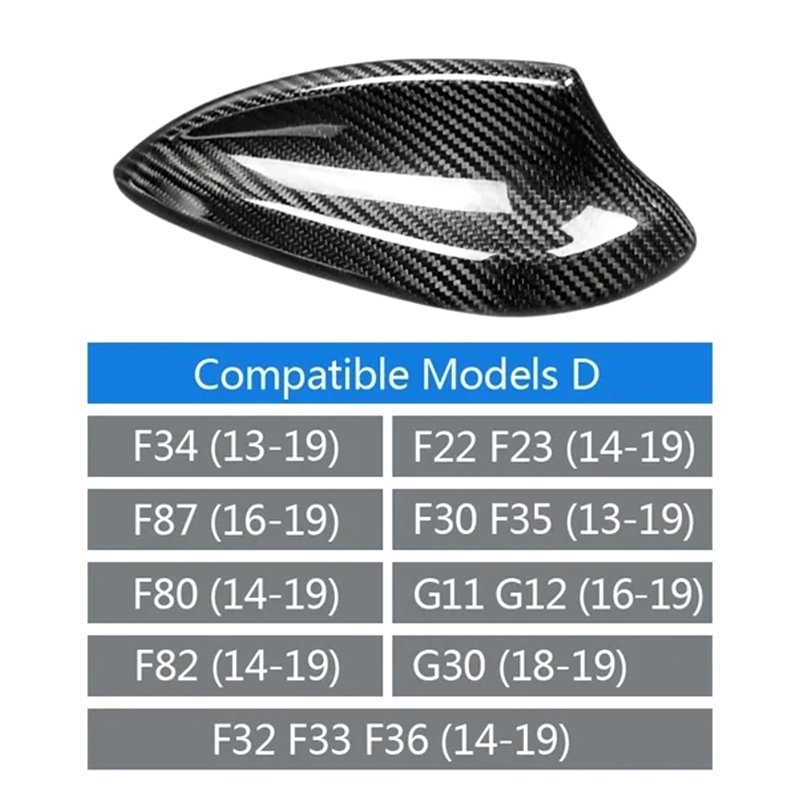 

Украшение антенны в виде плавника акулы для BMW F10 F11 F22 F30 F34 F80 F87 F32 F36 F82 F01 G11 G20 G12 G30 M5 2 3 4 5 7 M2 M3 M4 M5