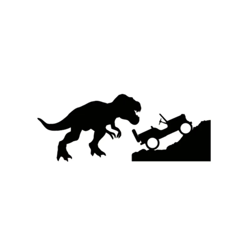 

Автомобильная наклейка для Jeep T-rex, тираннозавр, Переводные картинки, динозавр, Виниловая наклейка для Jeep, автомобиля, окна, ноутбука, украшение, 10 см * 5 см