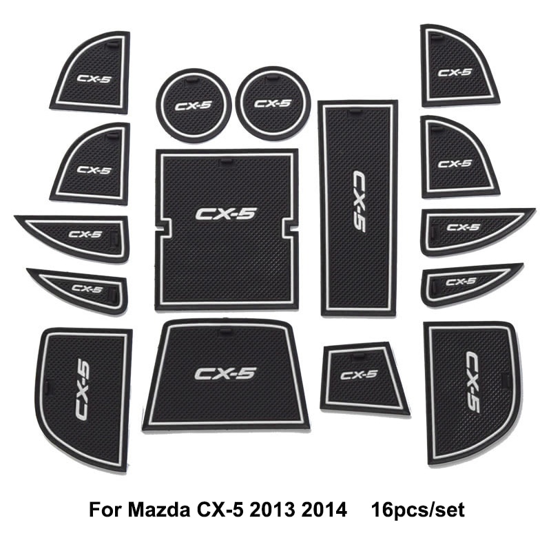 

Резиновый коврик, Противоскользящий коврик для двери для Mazda CX-5 CX5 CX 5 2013 2014 16 шт.