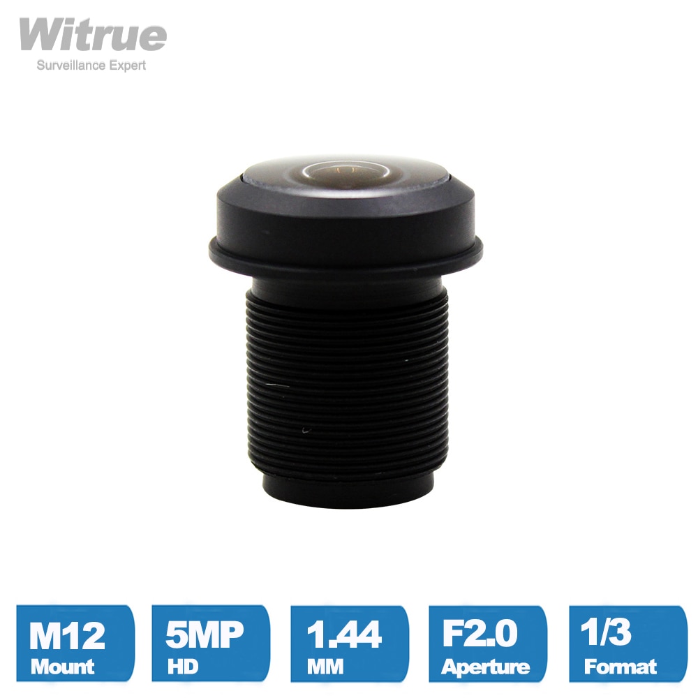 

Объектив Witrue 1,44 мм 5 Мп широкоугольный для видеонаблюдения
