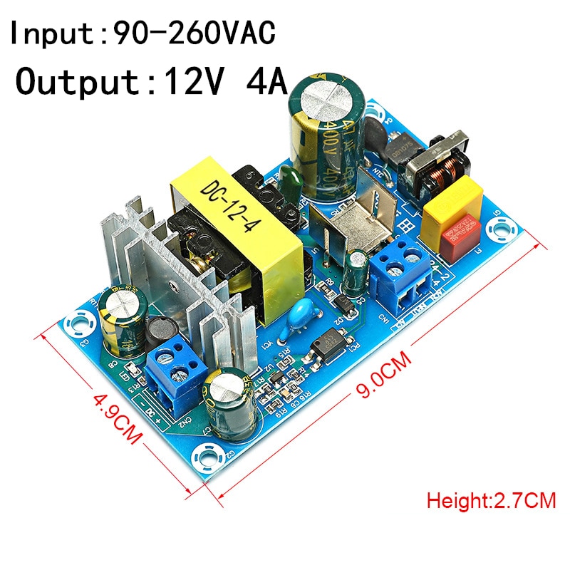 

Импульсный источник питания ZJIVNV DC-12V-4 48Вт