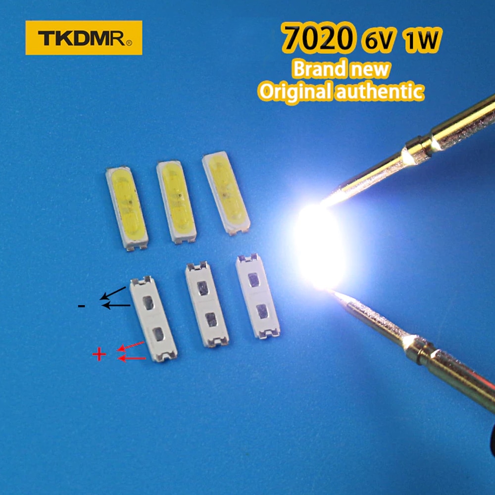 

Светодиоды TKDMR 7020 6V холодного белого цвета