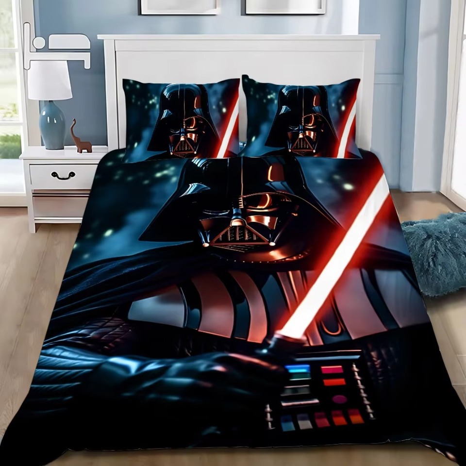 

Комплект постельного белья с 3d рисунком S-Stars Wars, пододеяльник с 3D принтом, наволочка, пододеяльник Queen King, подходит для детей и взрослых