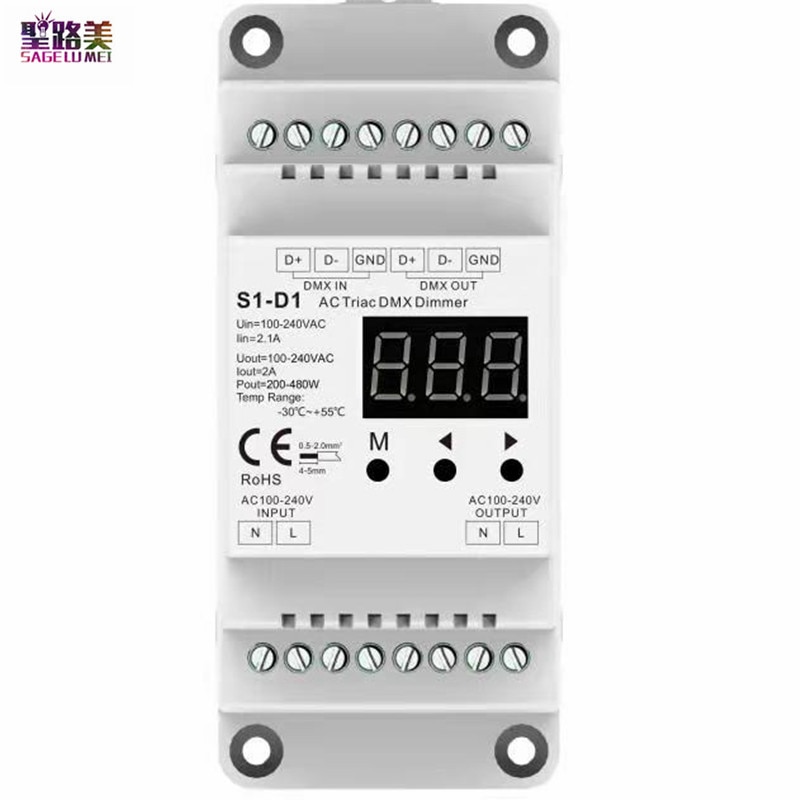 

SAGE LU MEI S1-D1 DMX диммер 480 Вт