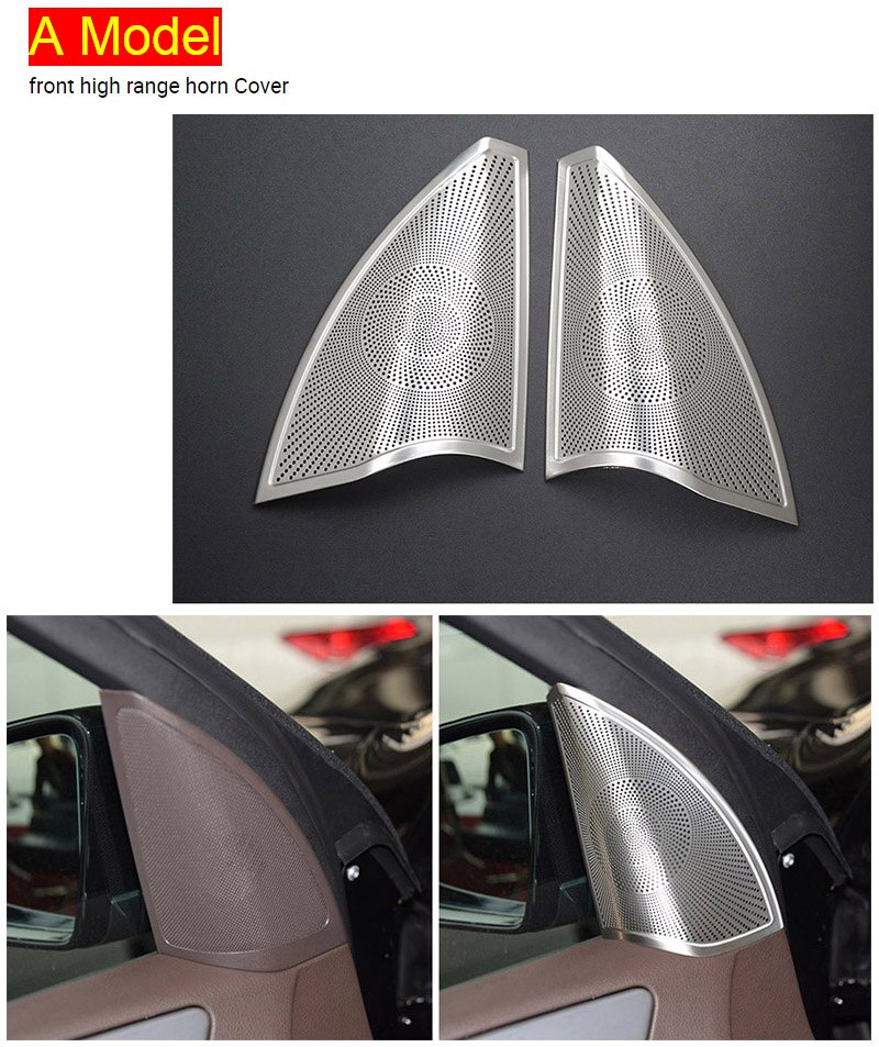 

Стайлинг автомобиля для Mercedes Benz GLE W166 Coupe C292 ML X166 GL GLS Наклейки на дверной динамик Задняя колонка B Окно Аудиодинамик Крышка