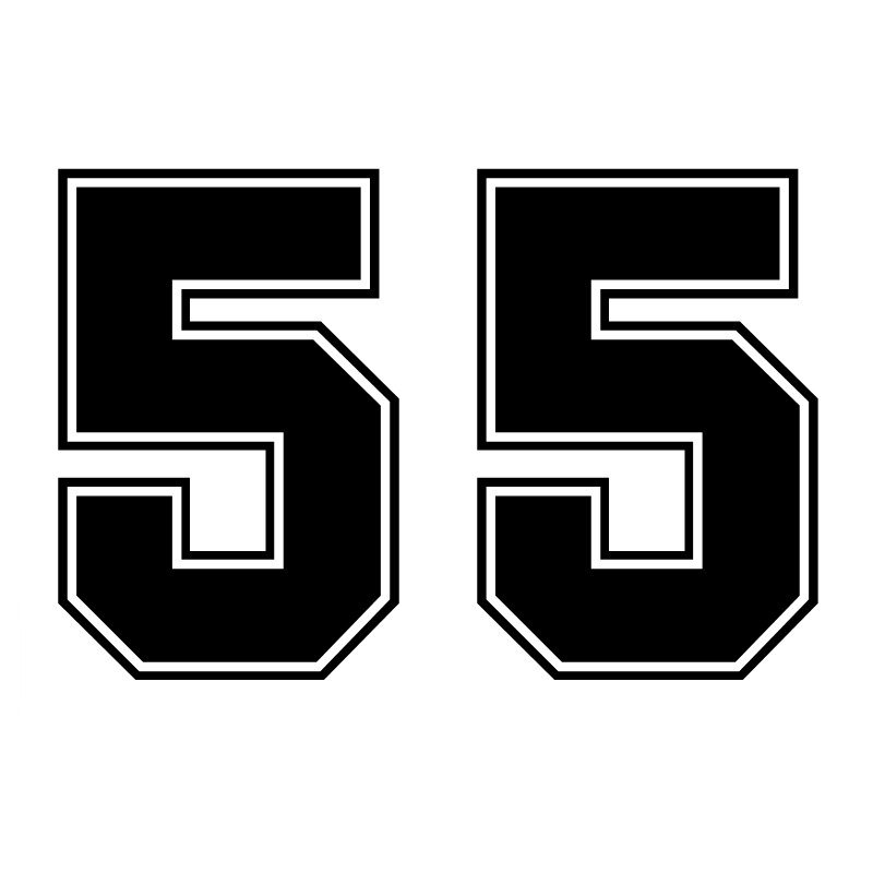 

30068#наклейки на авто Цифра 55 водонепроницаемые наклейки на машину наклейка для авто автонаклейка стикер этикеты винила наклейки стайлинга автомобилей украшения на бампере автомобиля несколько размеров без фона