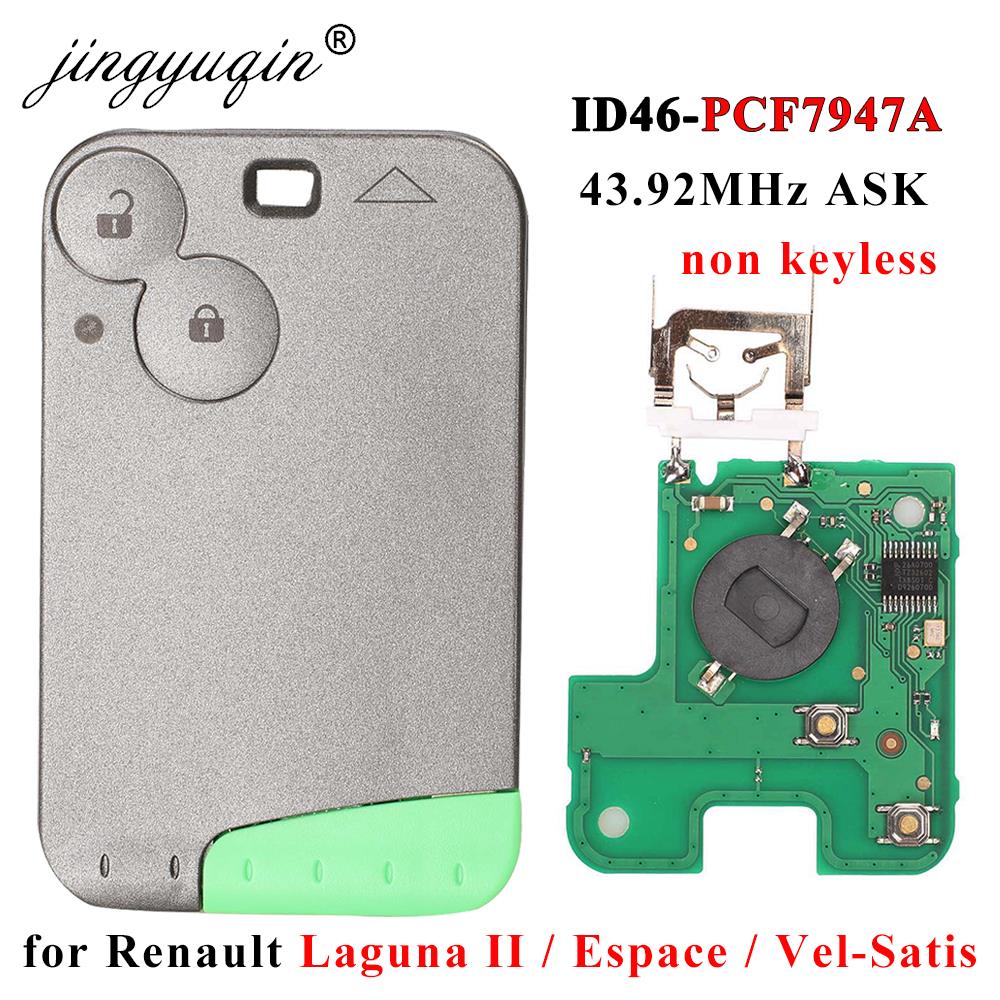 

Jingyuqin 2-кнопочный Дистанционный Ключ ID46 PCF7947 Чип 433 МГц Для Renault Laguna Espace 2001-2008 Vel-Satis Автомобильный...