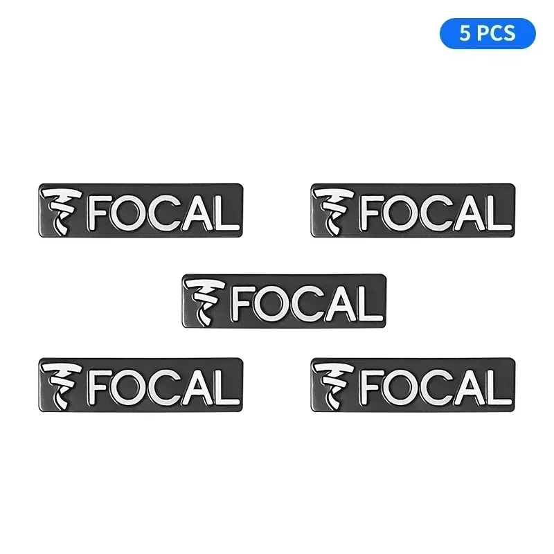 

5 шт./10 шт., металлический логотип FOCAL, автомобильный динамик Hi-Fi, аудиодинамик, значок, стерео, эмблема, наклейка, аксессуары для автостайлинга
