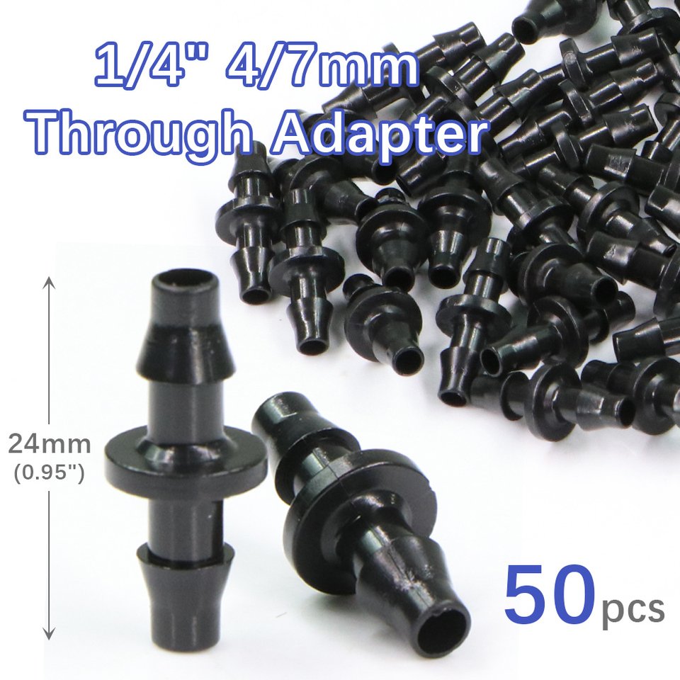 

Пластиковый переходник для шланга 1/4", 4/7 мм, 50 шт