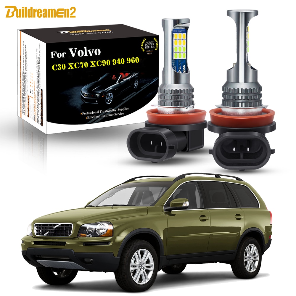 

2 сменные передние противотуманные фары Canbus для Volvo C30 XC70 XC90 940 960 24 Вт, внешсветодиодный светодиодные противотуманные фары лм 12 В