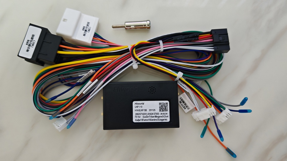 

16-контактный автомобильный жгут проводов, адаптер Canbus Box Decoder для Renault Megane 2 2004-2007/Clio 3 2005-2014, кабель питания Android LNF1.10