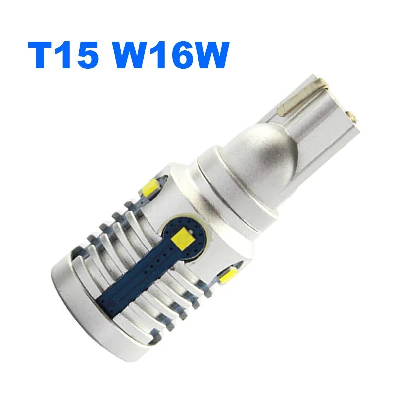 

Суперъяркая светодиодная автомобильная лампа T15 W16W, 1 шт., автомобильная алюминиевая лампа заднего хода для парковочного сигнала поворота, цвет коридора, белый, 6500K