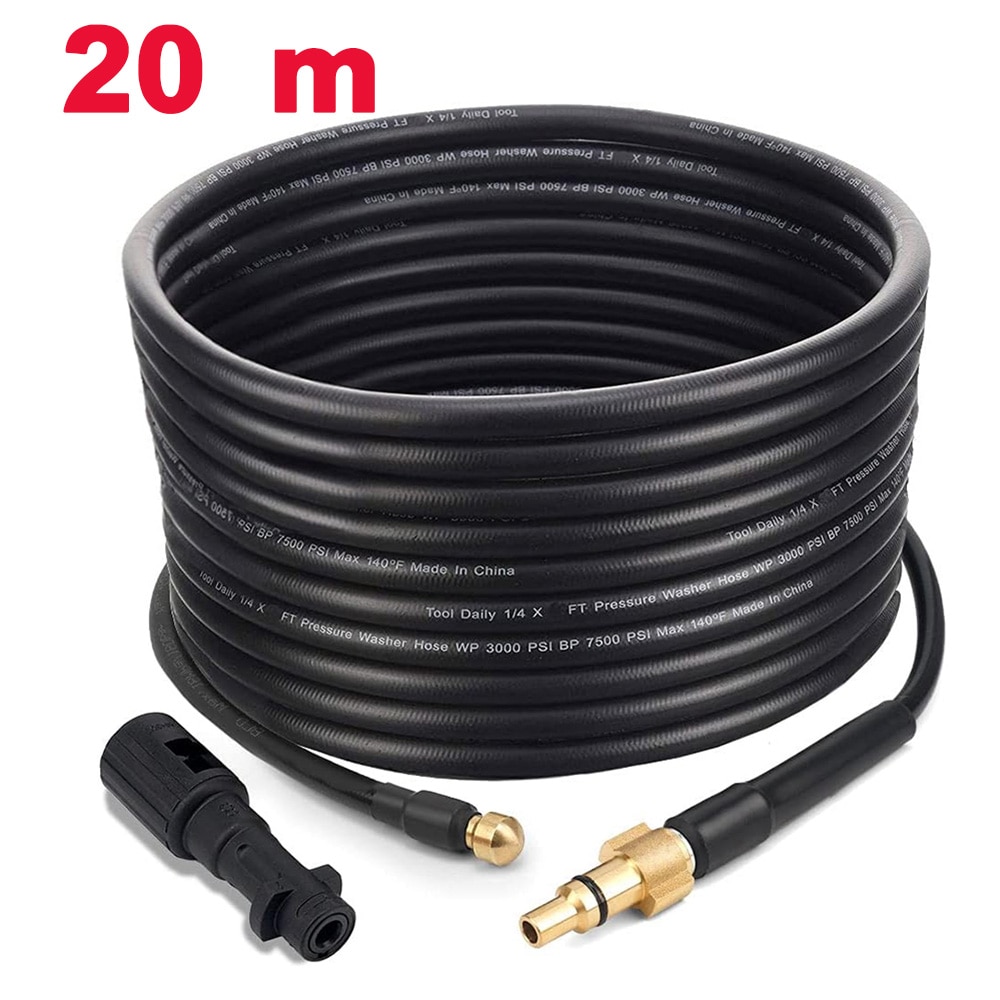 

Набор для очистки канализационных труб, шланг для мойки высокого давления Karcher/Parkside/Lavor, с адаптером