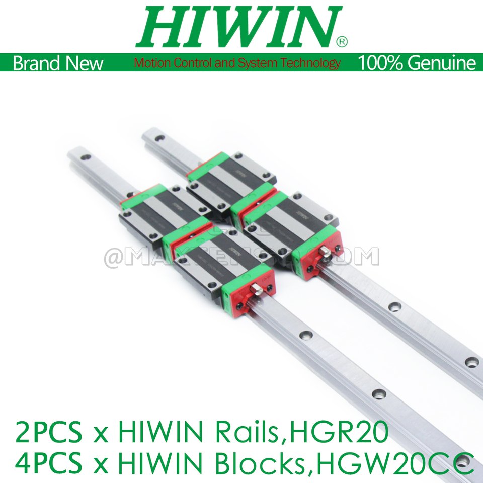 

HIWIN HGR20 линейная направляющая с кареткой HGW20CC