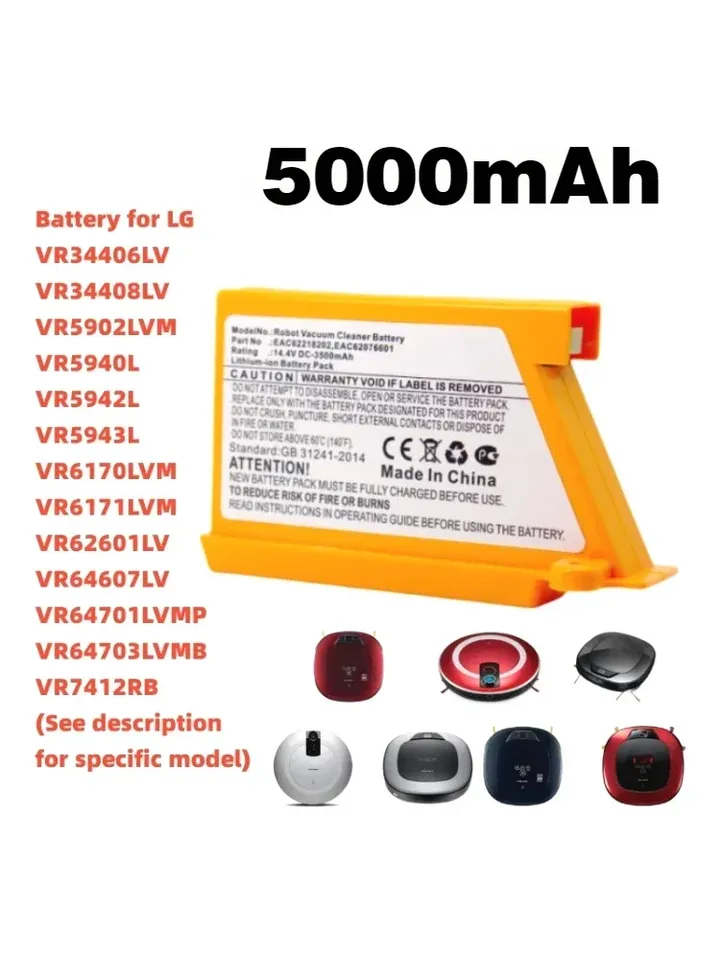 

Аккумулятор для пылесоса LG VR65720LVMP VR65715LVM EAC 62218205