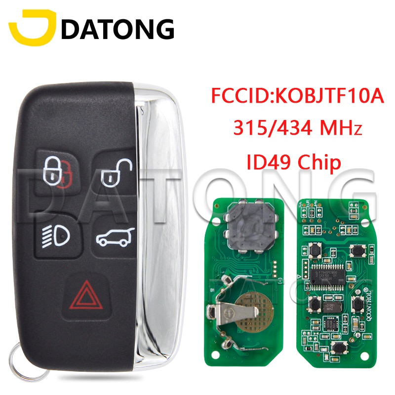 

Автомобильный пульт дистанционного управления Datong World kобъекxf10a 315/434 МГц ID49 HITAG PRO для Land Rover Discovery 4 Freelander Range Rover Sport Evoque