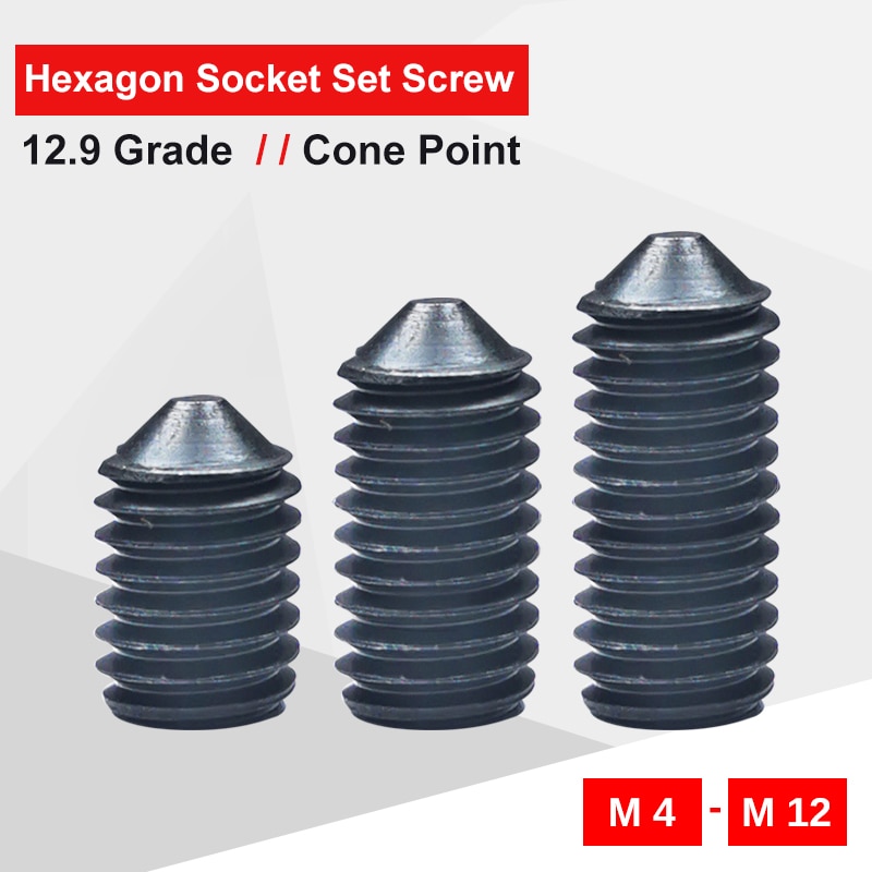 

Винты с шестигранной головкой M4-M12 из углеродистой стали