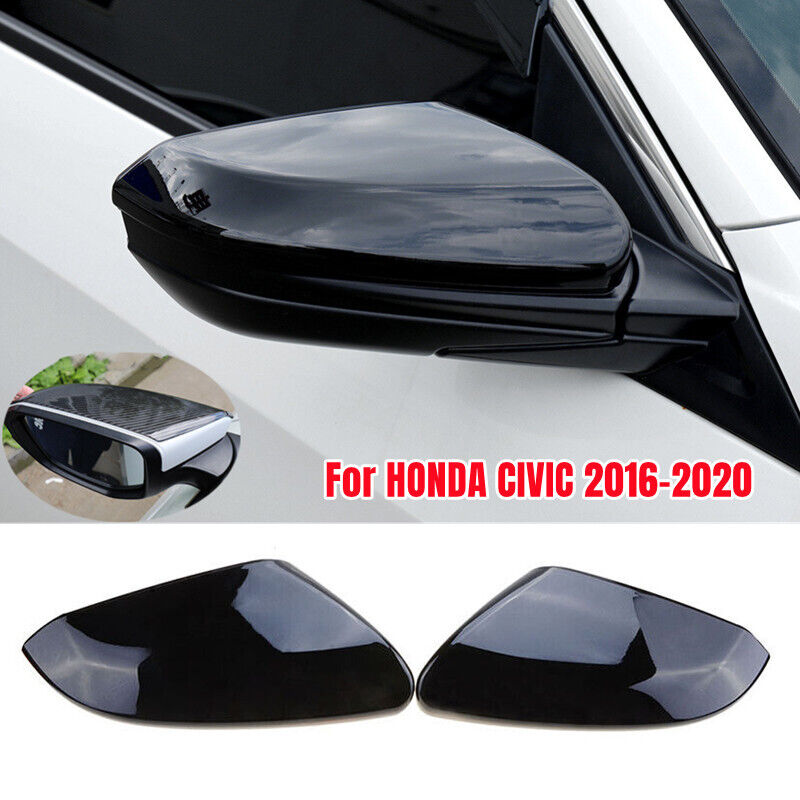 

Для Honda Civic 10 2016 2017 2018 2019 2020 автомобильное боковое зеркало заднего вида, крышка крыла, наклейка, чехол заднего вида, отделка из углеродного волокна