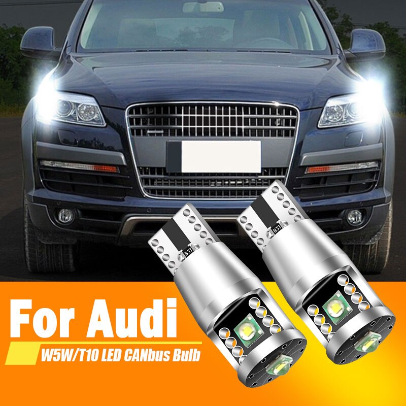

Для Audi A3 8L 8P 8V A4 B5 B6 B7 A6 C5 C6 C7 A2 A5 Q7 TT A8 D2 Светодиодная габаритная лампа Парковочная лампа W5W T10 194 Canbus White