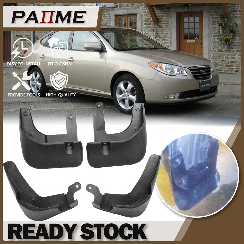 

4 шт. формованные брызговики для Hyundai Elantra 2007 2008 2009 2010 брызговики брызговики 86832 2H000 автомобиль YC 101045