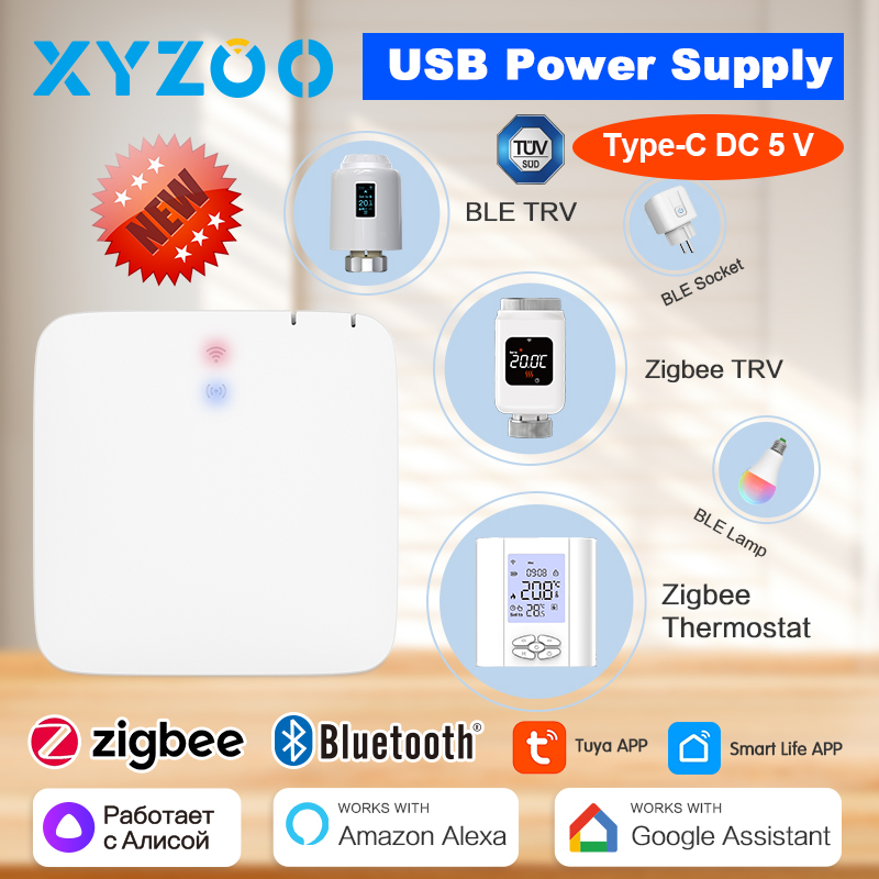 

Tuya ZigBee3.0 Wi-Fi Bluetooth шлюз для умного дома