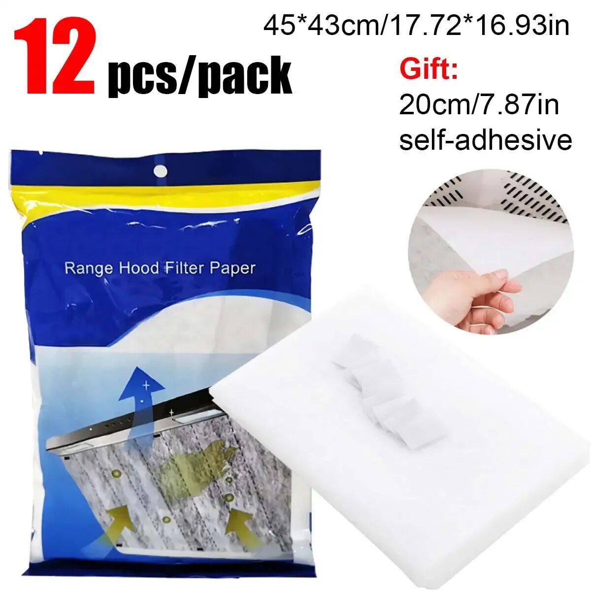 

Жироотталкивающие фильтры PDQ 45*43 см, 12 шт