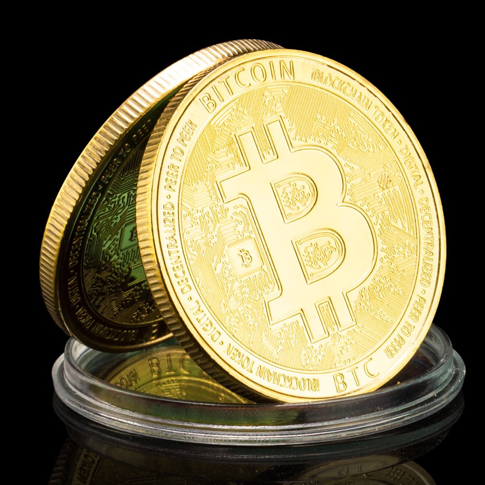 

Золотая коллекционная монета Bitcoin