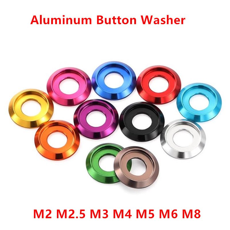 

Цветные алюминиевые шайбы Xyfster M2 M2.5 M3 M4 M5 M6 M8